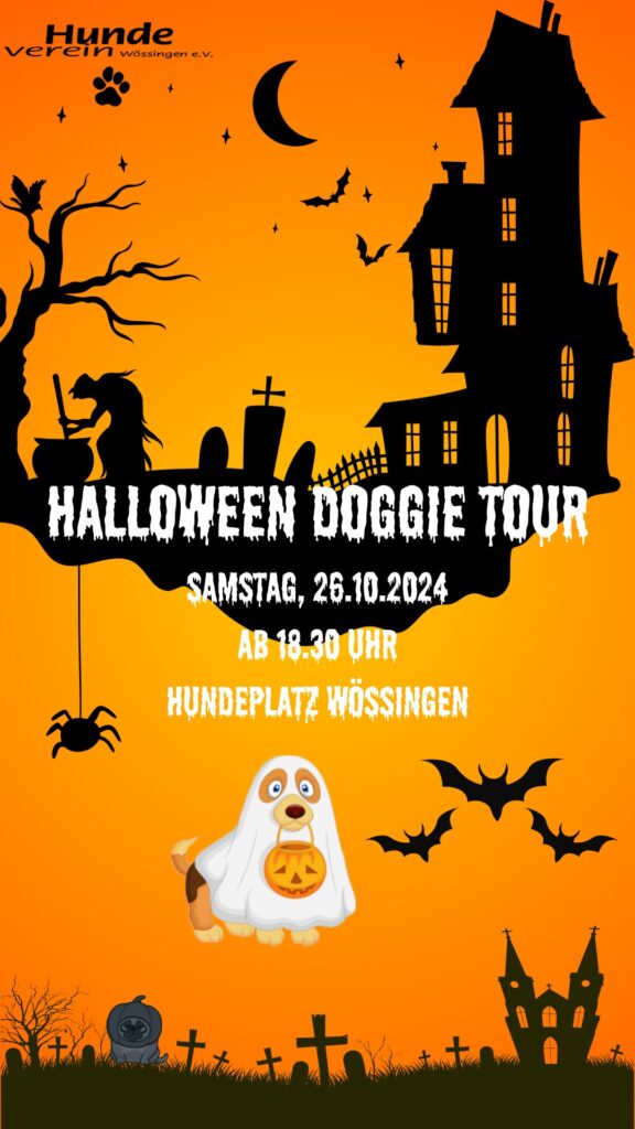 Plakat Halloween Doggie Tour